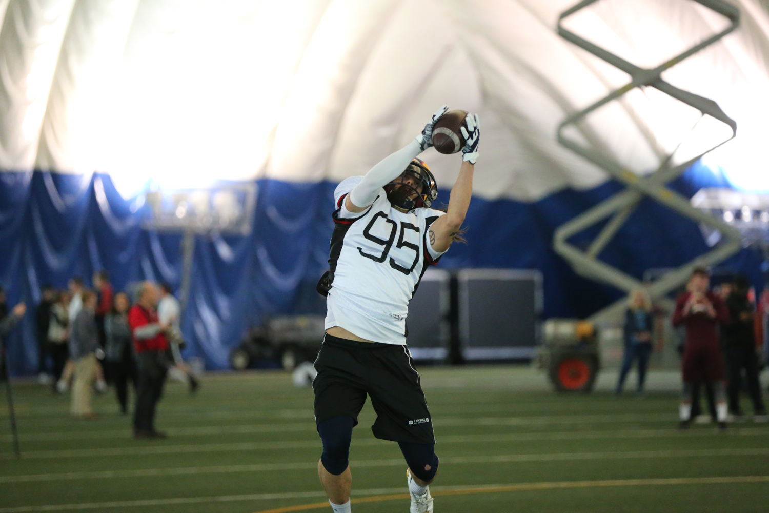 Jacob Firlotte at the Ontario Regional Combine presented by adidas. Photo credit: Alex D'Addese/CFL.ca