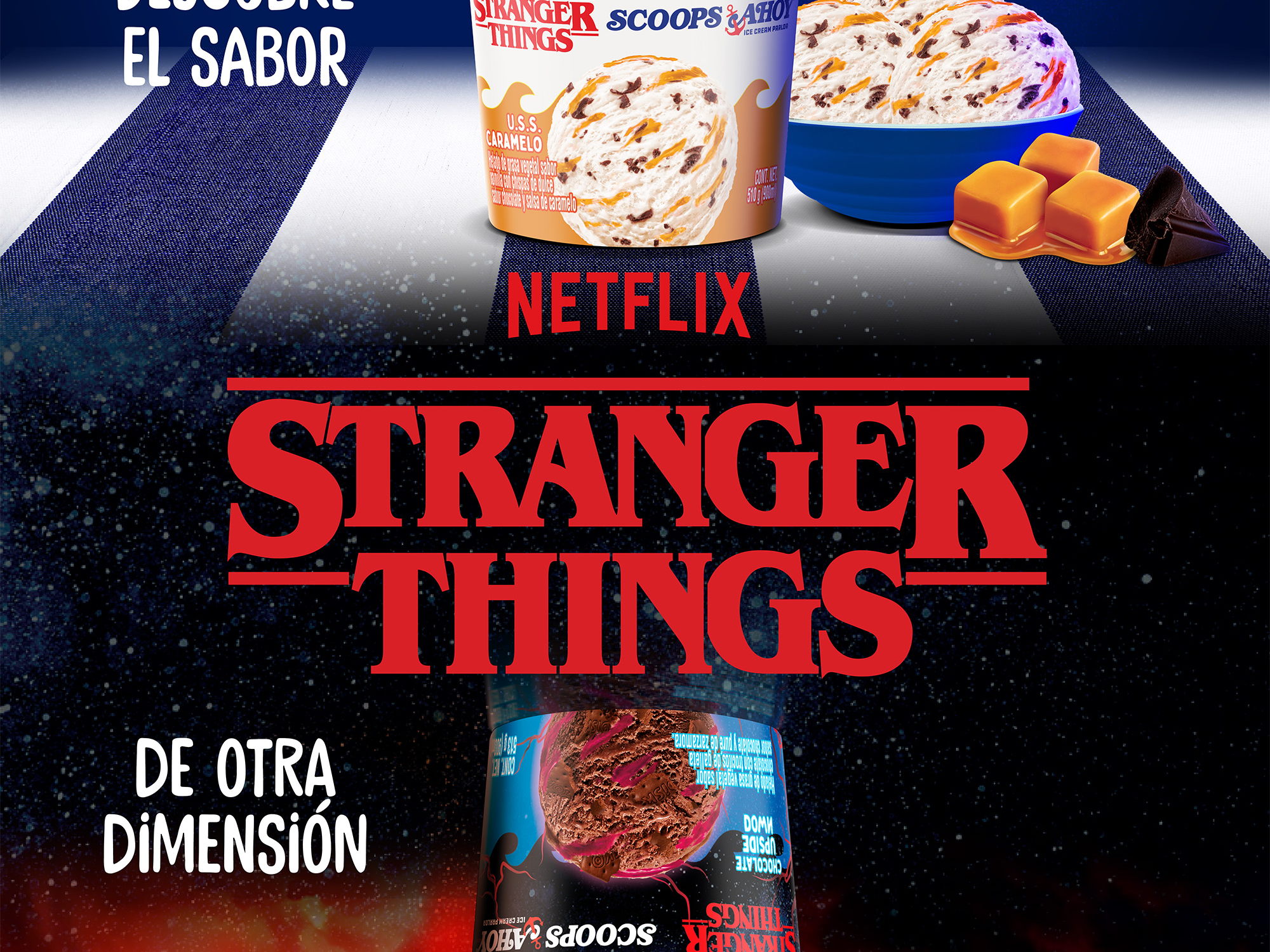 Helados Holanda y Stranger Things te llevan a una dimensión alterna 