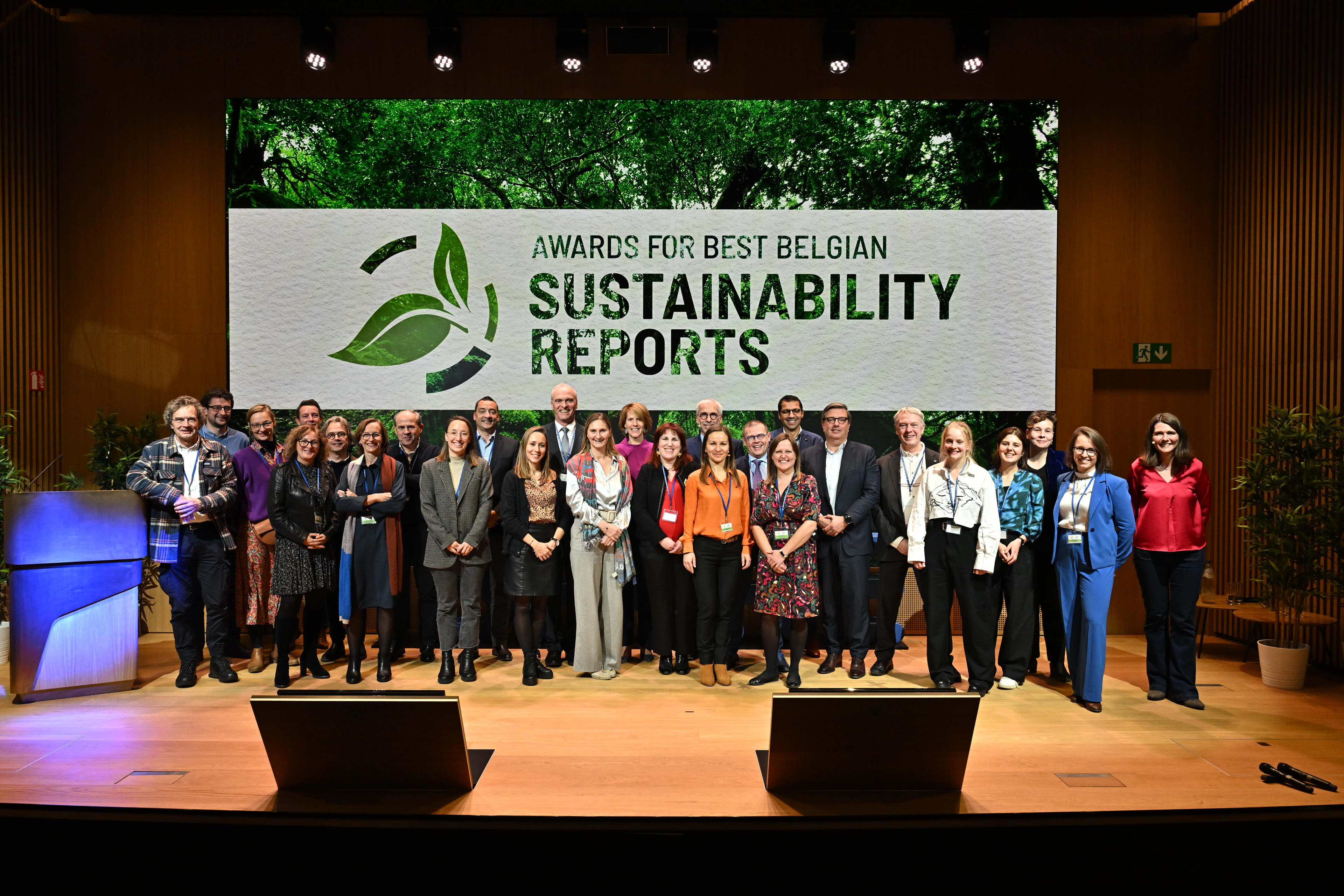 Umicore, VPK Group and VUB were awarded best impact sustainability reports by the audience