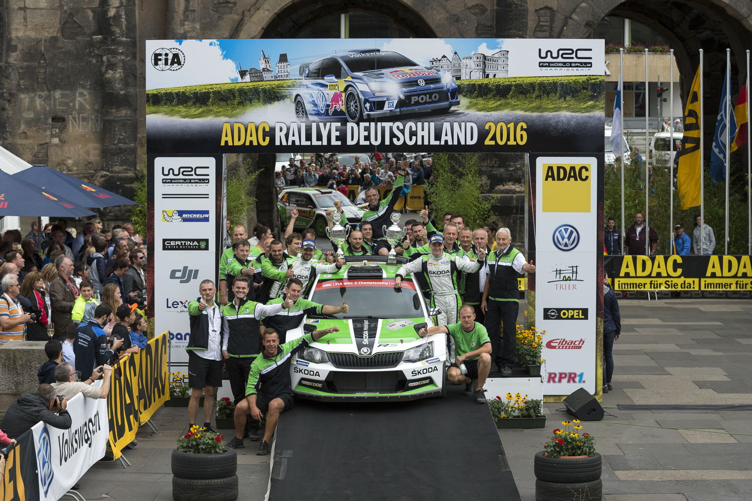 The triumph for the duo of Lappi/Ferm at this year’s Rally Germany also gave the ŠKODA Motorsport team cause for celebration.