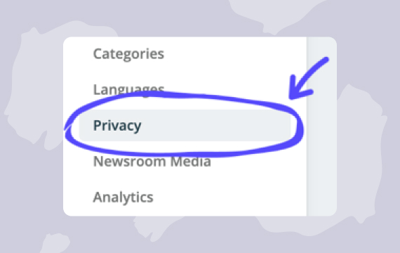 Help: Privacy portal & adding a custom Privacy Policy link