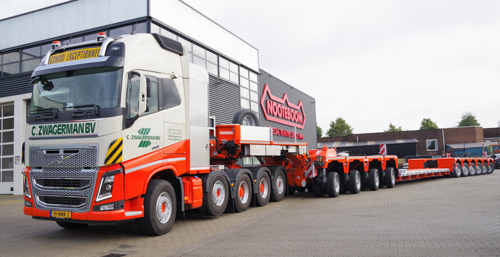 Latest and largest Nooteboom 4+6 low-loader provides a load capacity of more than 100 tonnes in Germany
