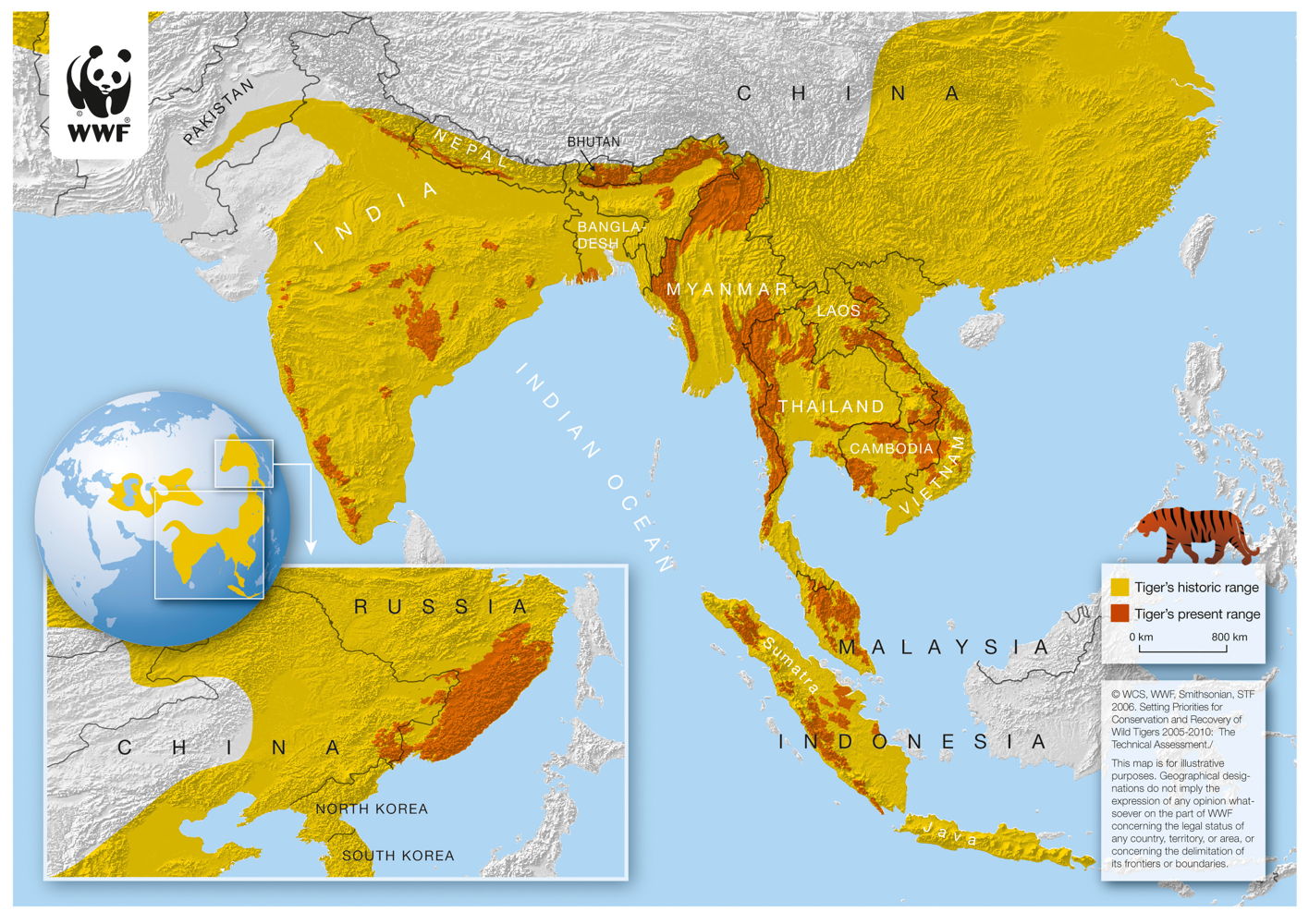 Tigers territory evolution