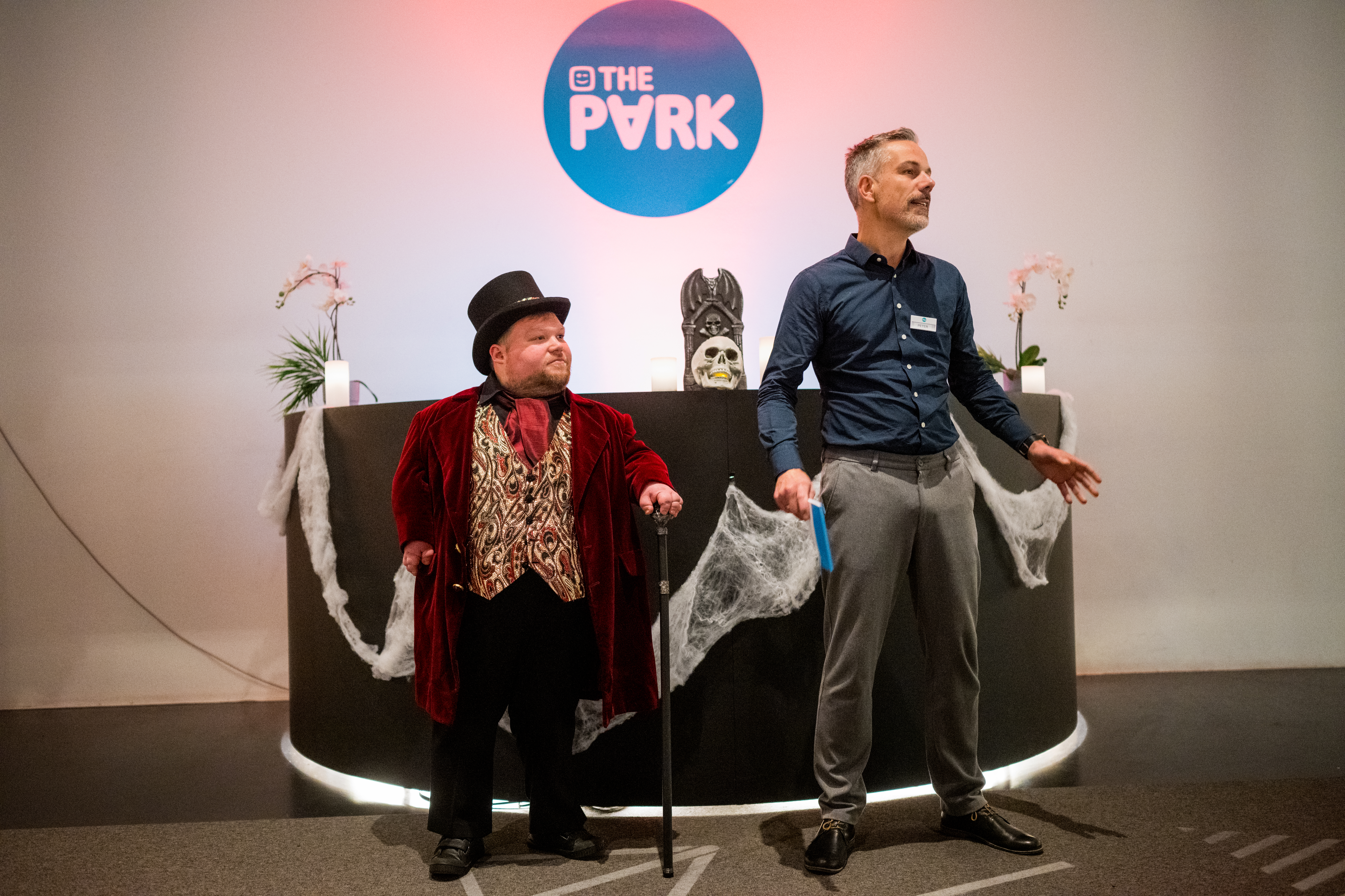 William Boeva en Peter Vindevogel, CEO van The Park Playground