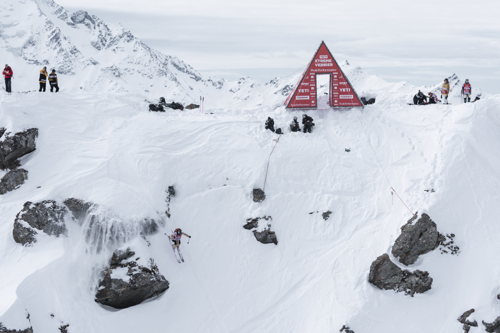 Sybille Blanjean in action in Verbier ©Jeremy Bernard