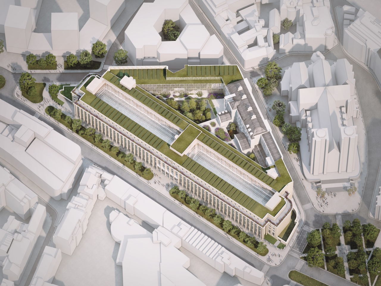 KAAN Architecten en LOW Architecten renoveren het hoofdkantoor van de Nationale Bank van België