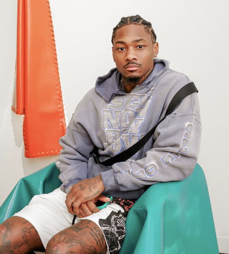 Stefon Diggs at Design Miami 2024. Photo credit Jason Lowrie. Copyright BFA 2024