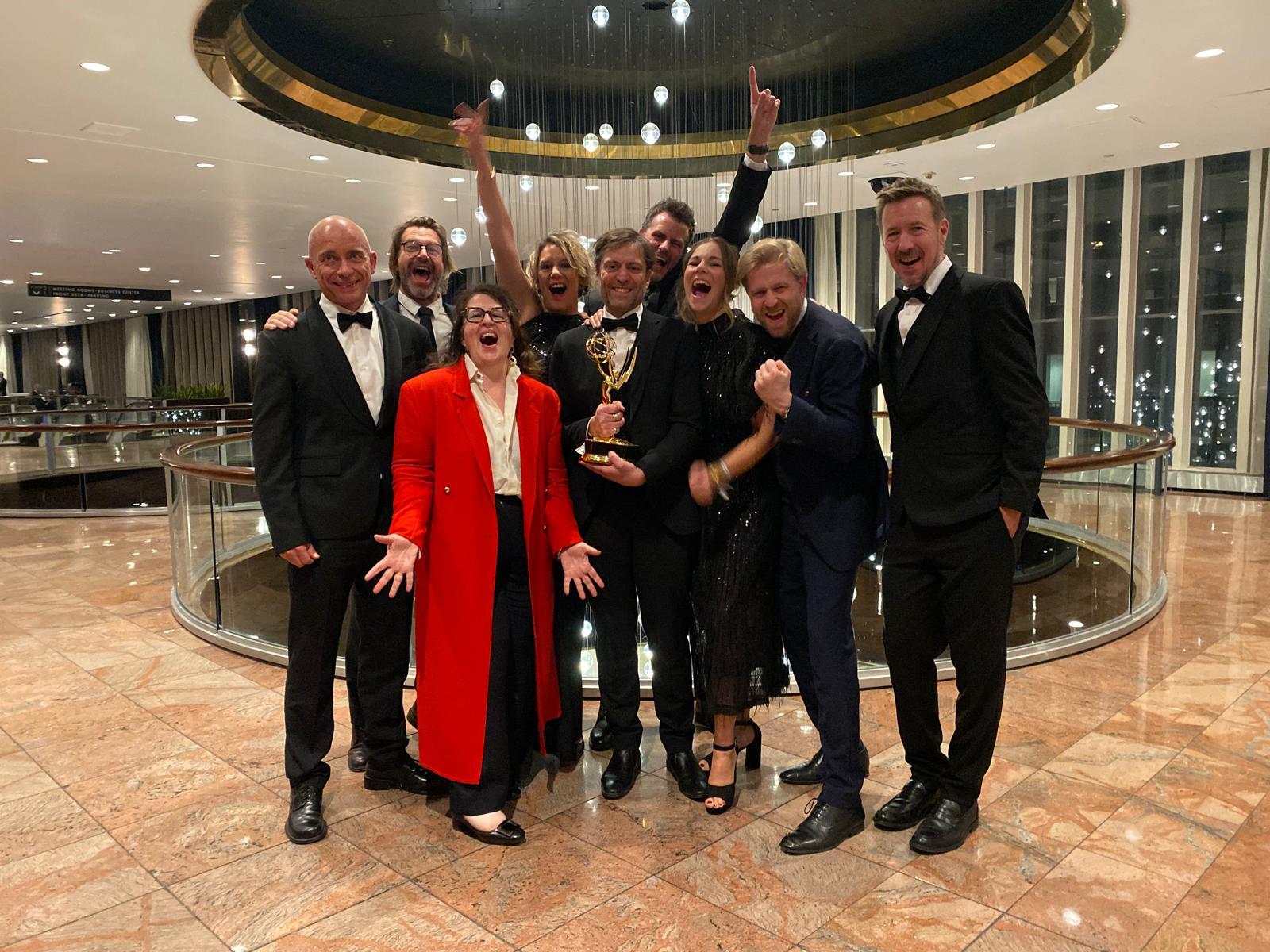 The crew in New York: Oliver Reynders, Olivier Goris, Herta Luyten, Vanessa Hick, Jan Willems, Maarten Millen, Cath Hauben, Seppe Nobels and Zeger Van Der Donckt