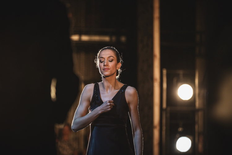 Hanne Decoutere tijdens eerste test (The Princess With A Choice - Choreography Altea Nuñez)  - (c) Alain Honorez 