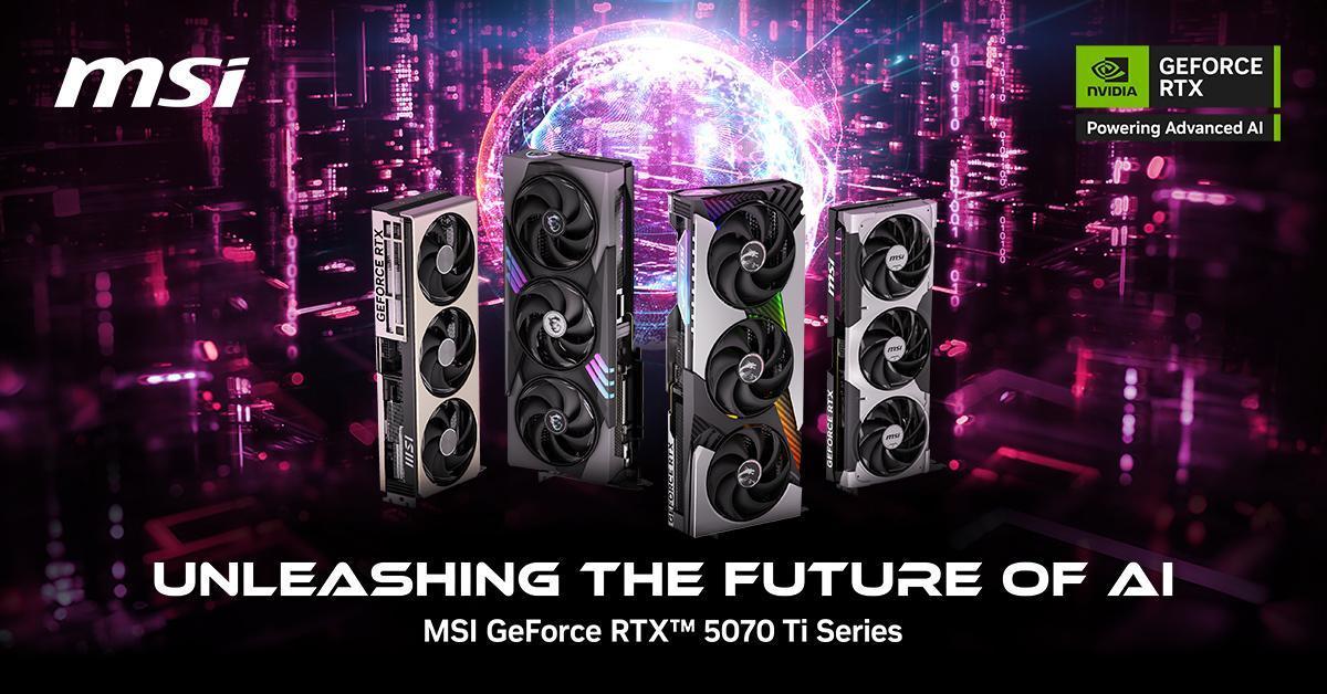 Leistung nach Maß: MSI stellt die NVIDIA® GeForce RTX 5070 Ti-Serie vor