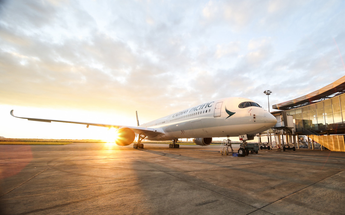 Cathay Pacific's first Airbus A350-1000 arrives at Hong Kong