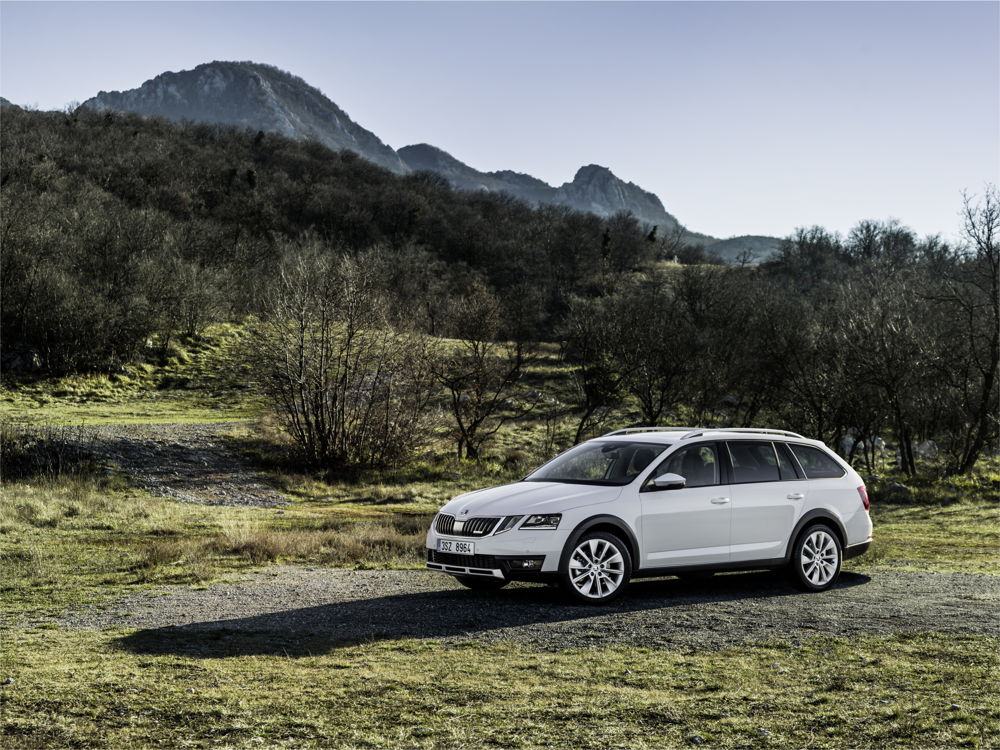 The upgraded ŠKODA OCTAVIA SCOUT launches with three engine variants and state-of-the-art all-wheel-drive technology with electronically controlled, hydraulic multi-plate clutch.