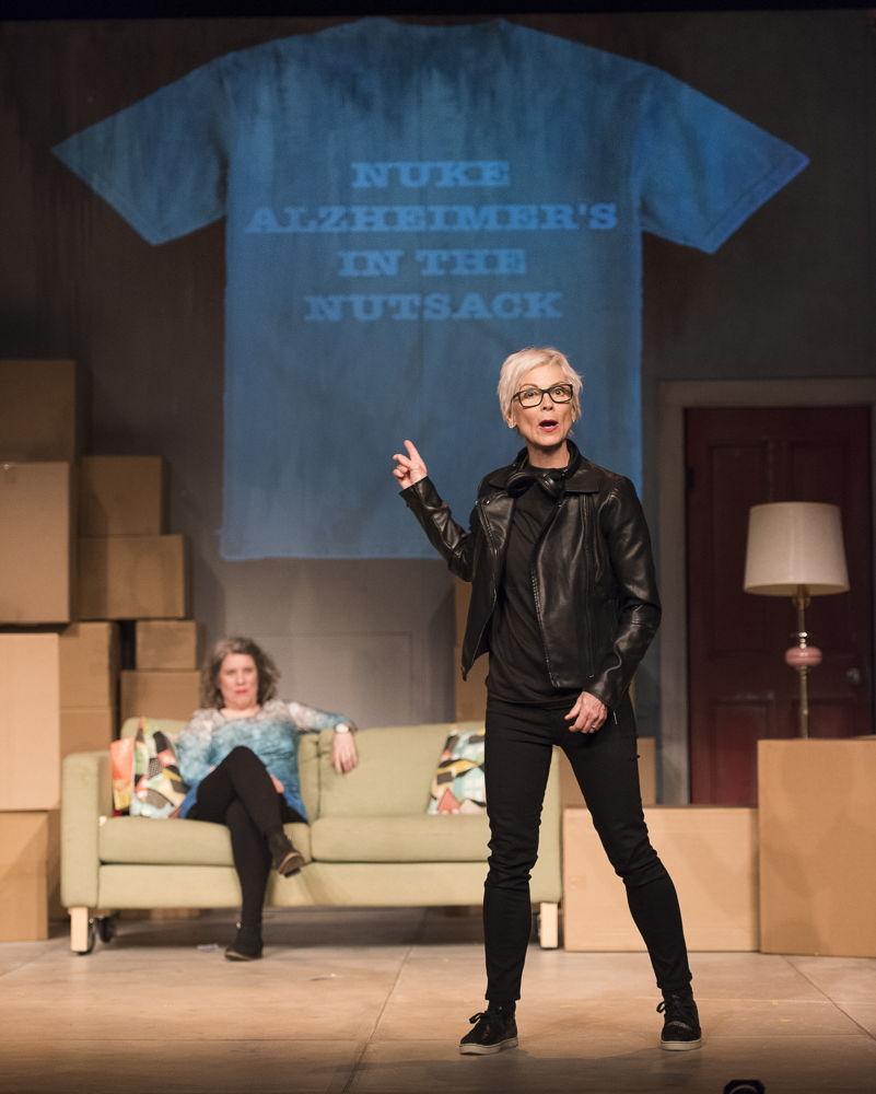 Alison Kelly, and Jill Daum in the 2016 production of Mom’s the Word: Nest ½ Empty. Set and costume design by Pam Johnson and lighting design by Marsha Sibthorpe. Photo by Emily Cooper