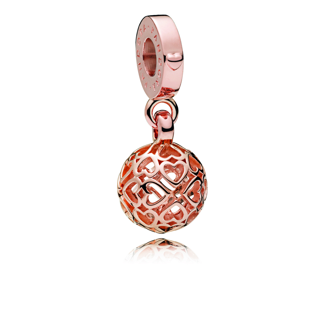 Harmonious Hearts Dangle PANDORA Rose™