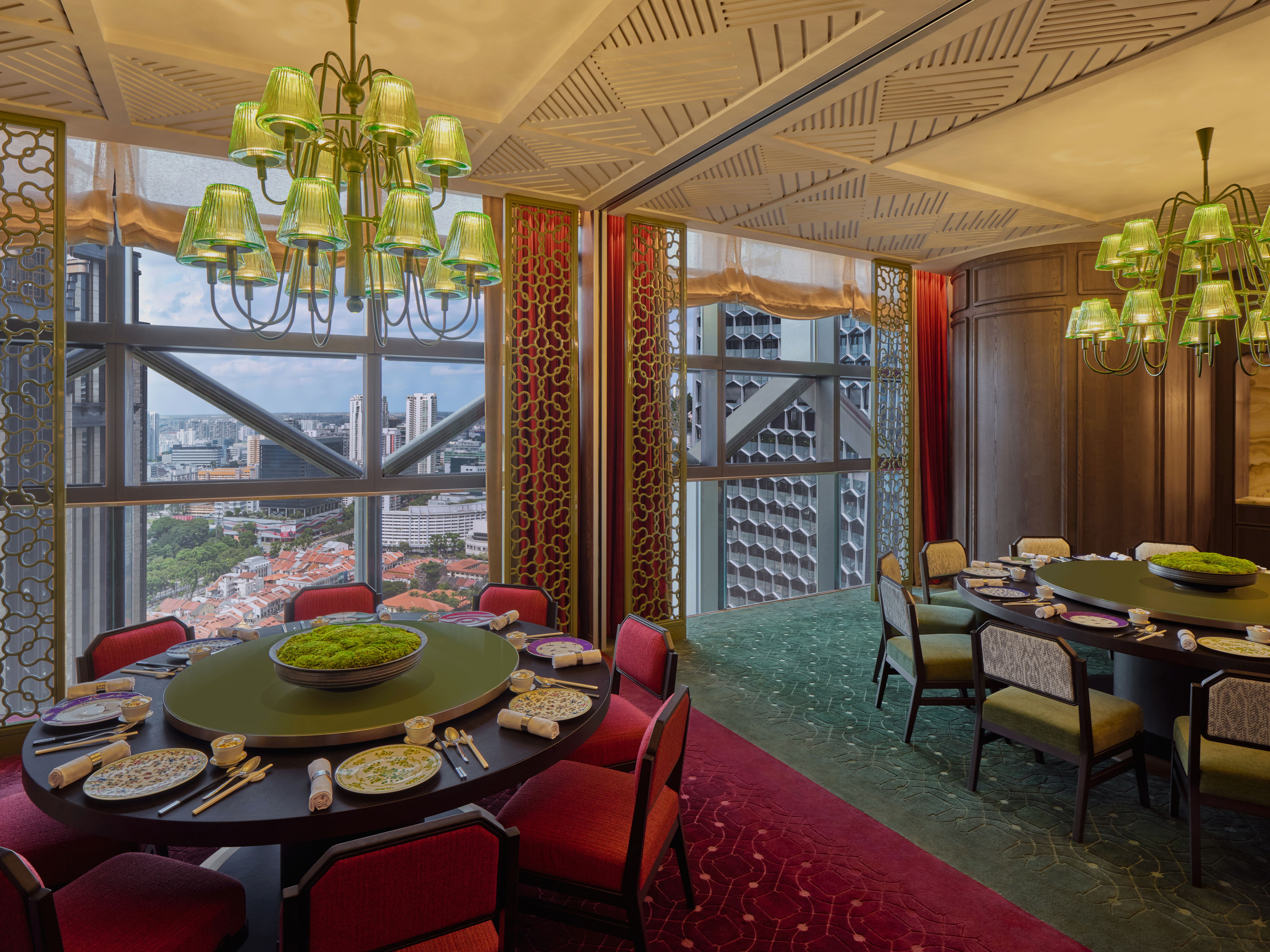 Andre Fu Studio - Andaz Singapore - 5 on 25 - Emerald and Ruby Dining Room - Combined