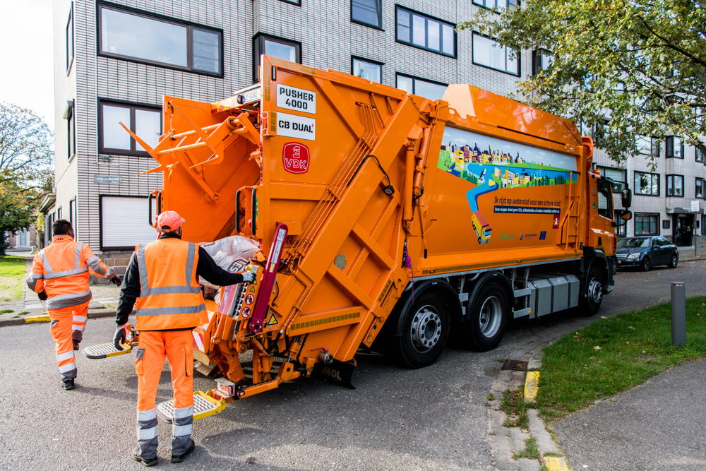 Huisvuilwagen op waterstof © Dries Luyten