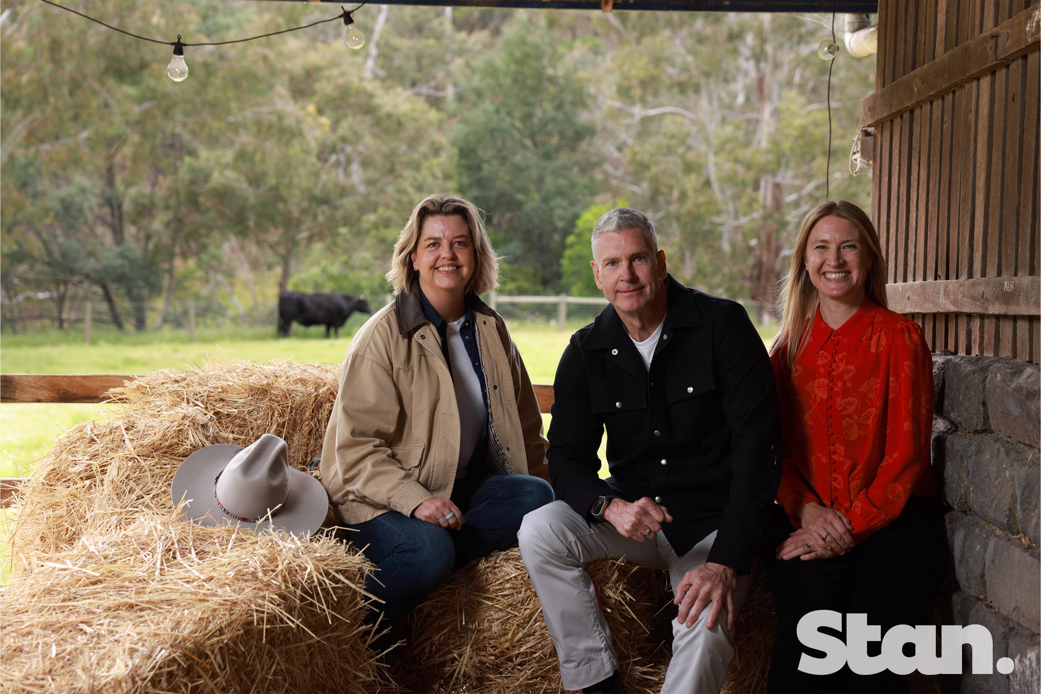 L-R: VicScreen CEO Caroline Pitcher, Nine Entertainment’s Executive Director Michael Healy, Werner Film Productions Joanna Werner