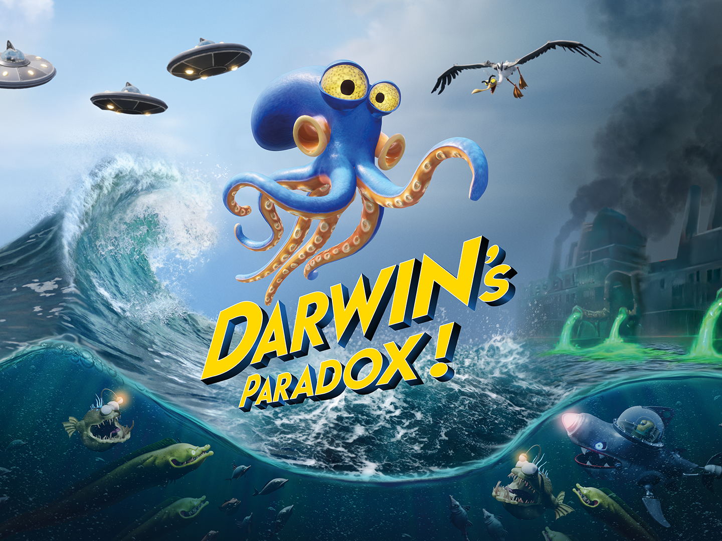 KONAMI und ZDT Studio enthüllen Darwin’s Paradox! – Ein tintastisches Alien-Abenteuer mit einem Stealth-Oktopus