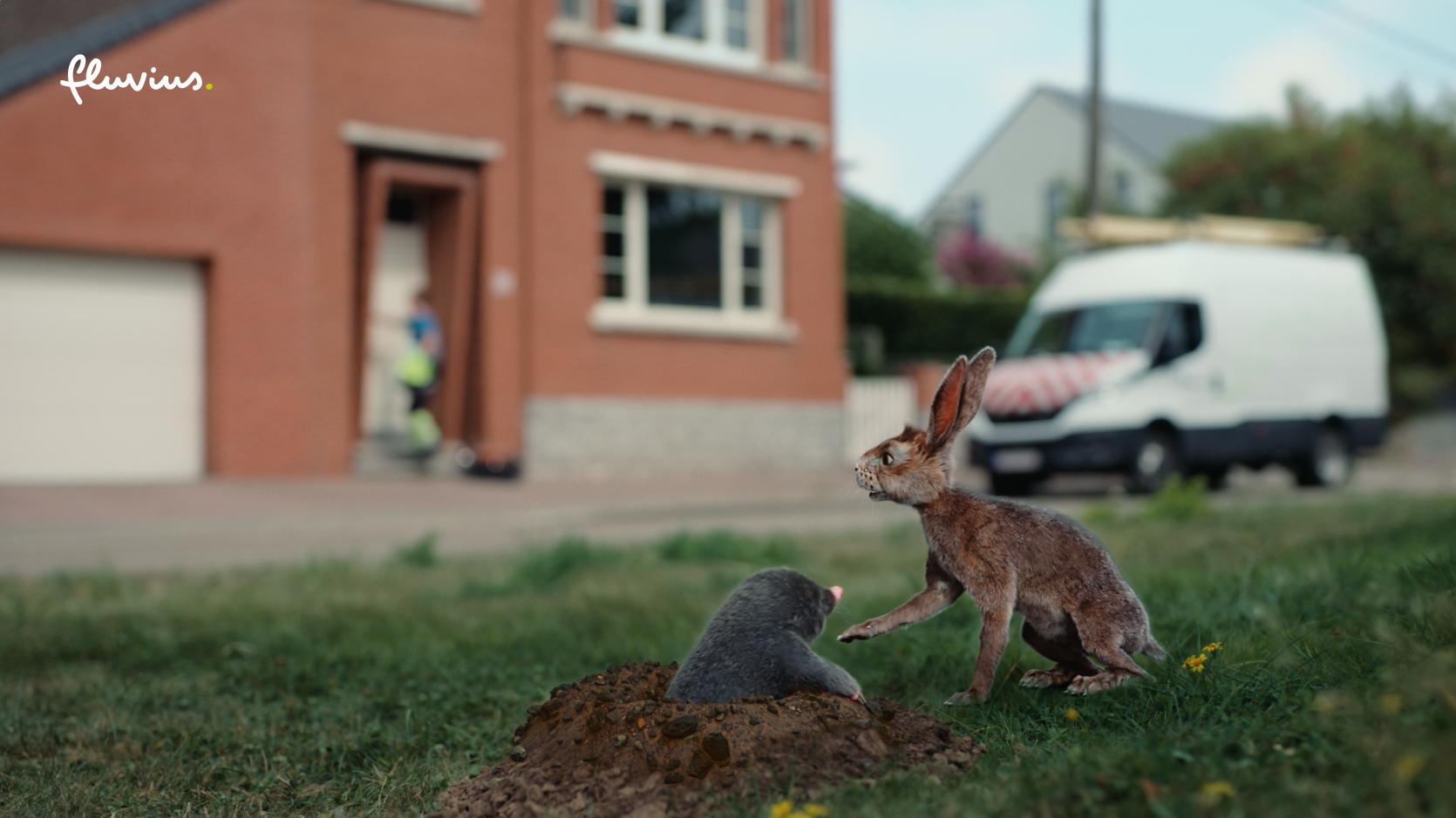 Lucy graaft diep voor Fluvius