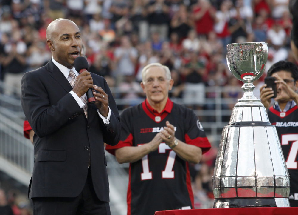 CFL Commissioner Jeffrey L. Orridge announces that 105th Grey Cup presented by Shaw is coming to Ottawa in 2017.