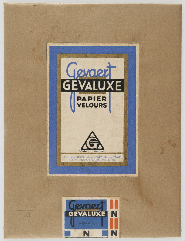 o	Gevaluxe Velours fotopapier, Collectie FOMU, F/1971/295