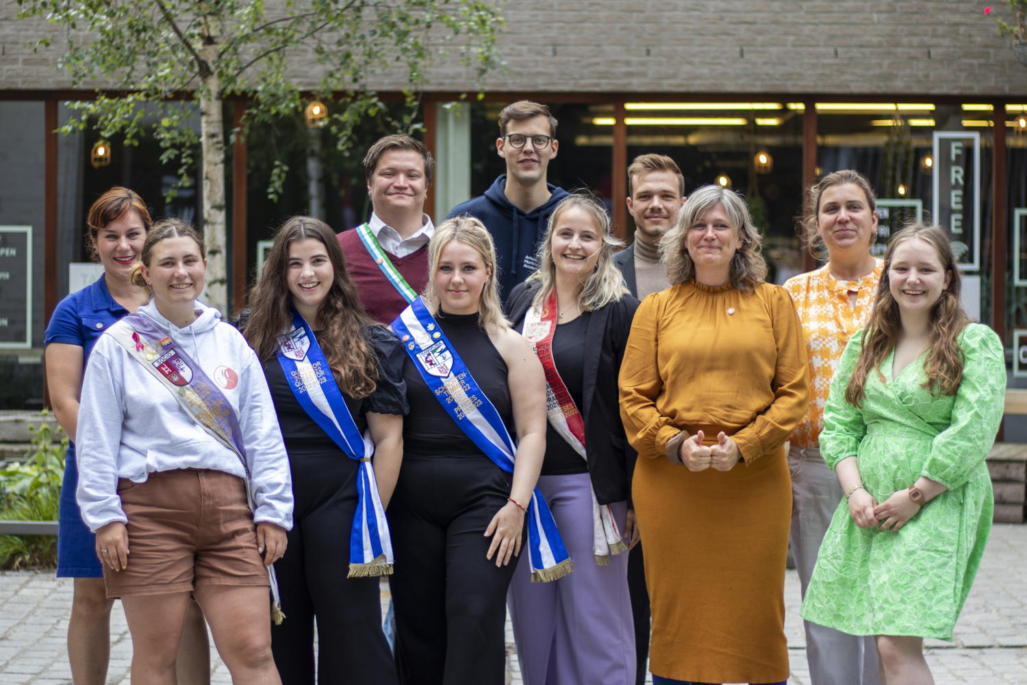 Delegatie Antwerpse studenten, afvaardiging hogere onderwijsinstellingen en procesbegeleider