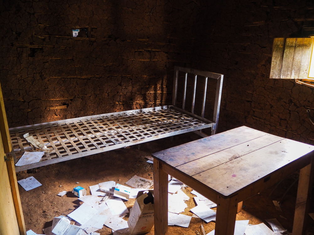 The MSF healthcare centre in Wadda was completely looted on May 2nd. In the same attack 227 houses in the villages were burnt down. The village is now abandoned. Credit MSF/Avra Fialas, 28 May 2020