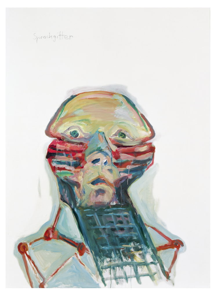 ‘Sprachgitter (Language Mesh)’, 1999 © Maria Lassnig Foundation. Courtesy Ursula Hauser Collection, Switzerland