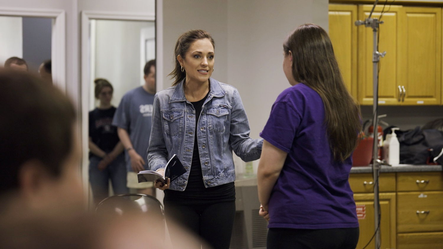 Laura Osnes at rehearsal for Backlight Productions' "Cinderella." (Photo credit: Nathan Johnson)