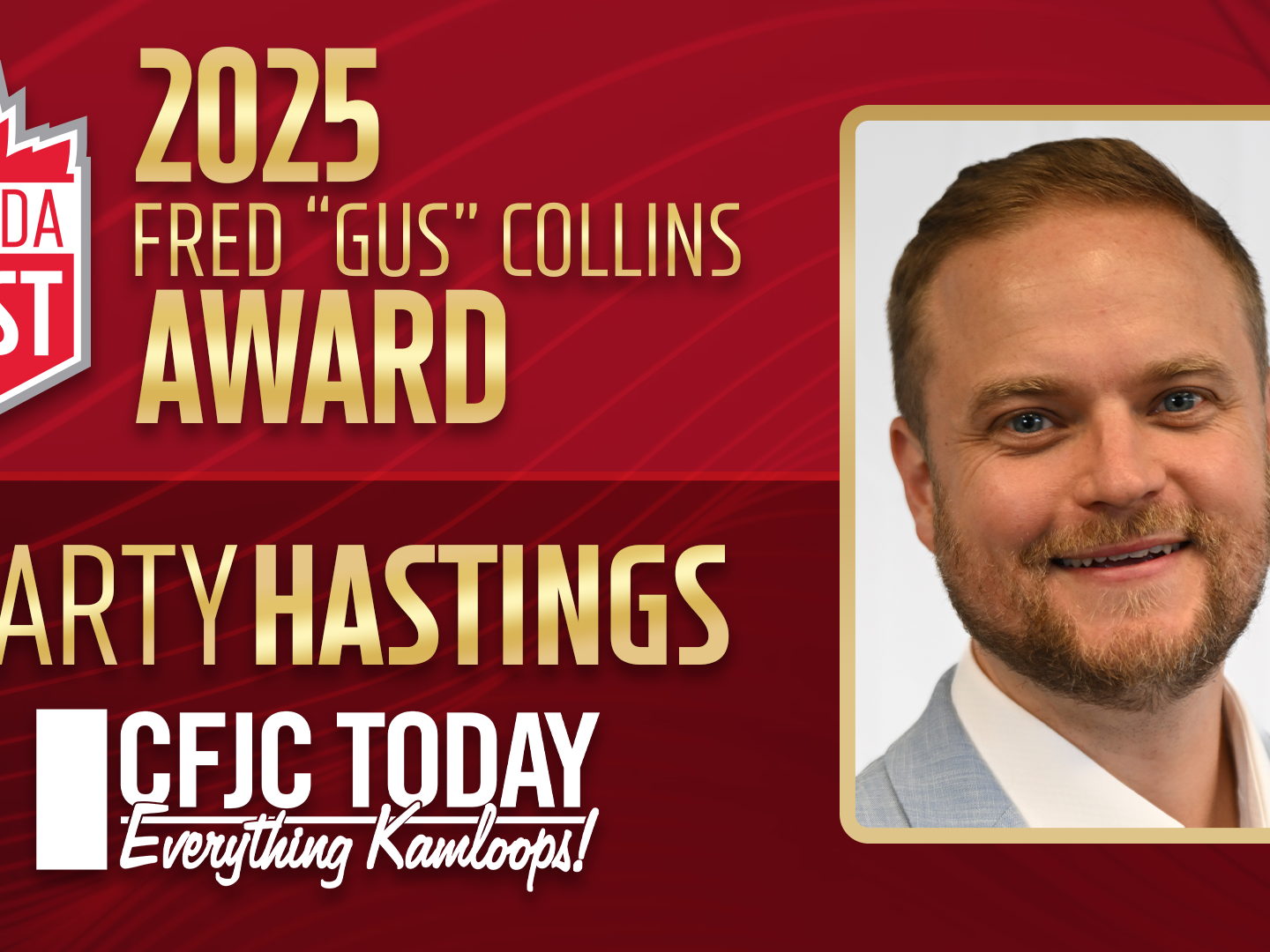 Marty Hastings honoured with 2025 Fred “Gus” Collins Media Award