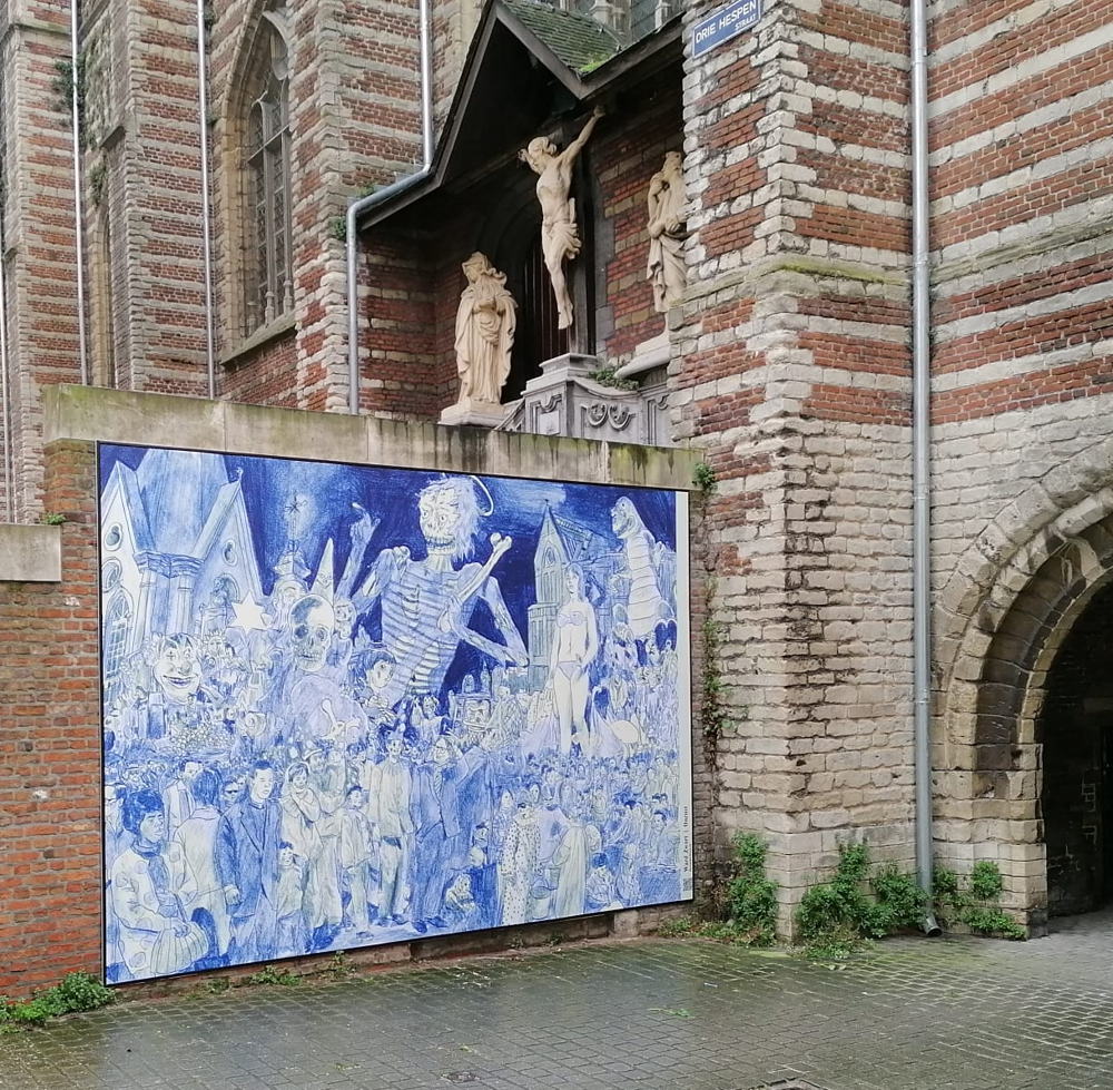 'Onrust', Ward Zwart | Locatie: zijgevel Vleeshuis