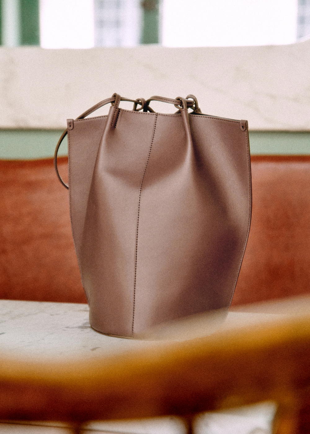 Sézane - Sac Romie - Chocolat lisse - 350€