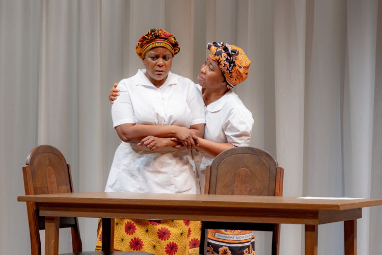 Lucinda Davis and Sia Foryoh in Serving Elizabeth by Marcia Johnson / Photo by Peter Pokorny
