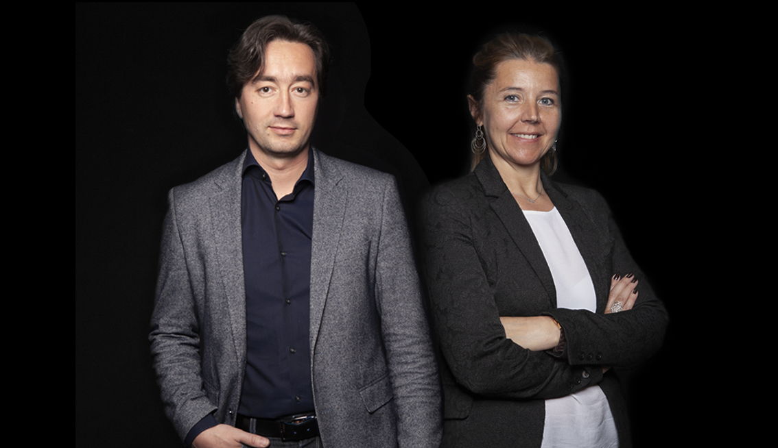 Klaas Arnout (CEO) en Sandra Maes (COO)