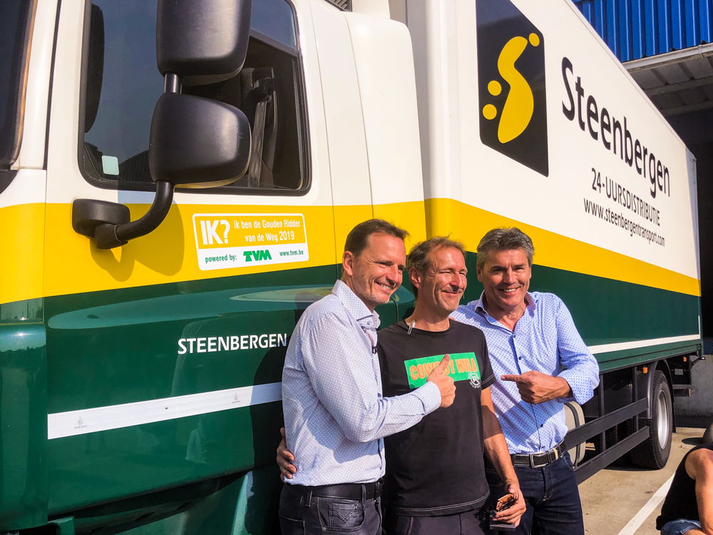 Jean-Michel Saive, Gunther Janssens en Dirk Steyaert (General Manager, Steenbergen (werkgever))