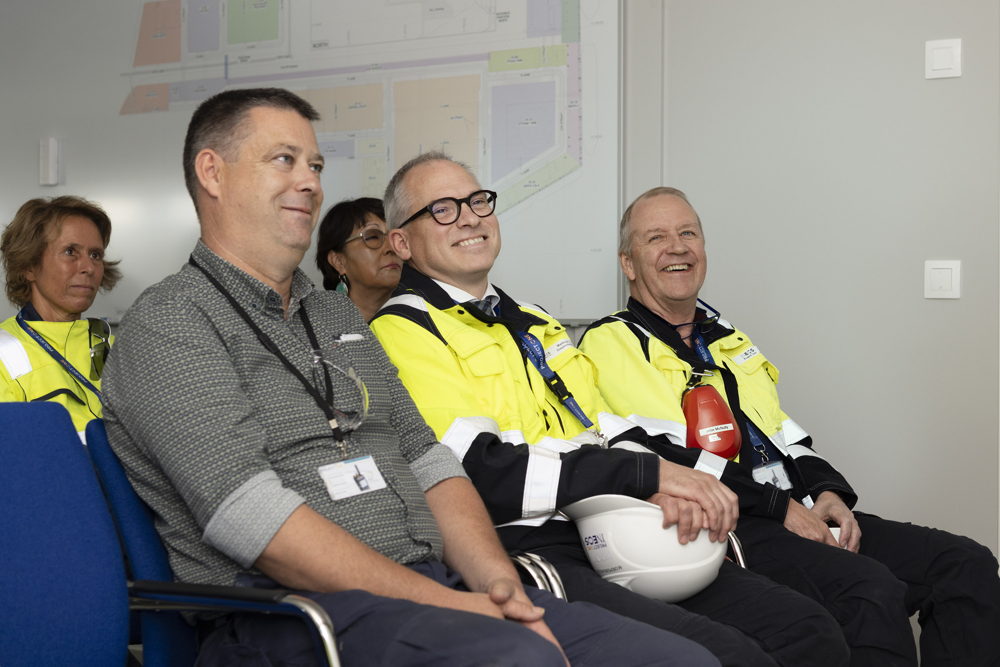 From left to right: Carl Sarens, Matthias Diependaele, John McNally