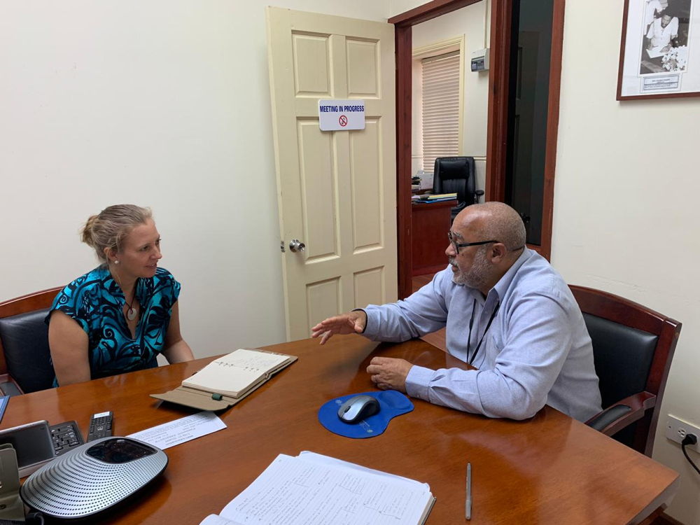 GGGI Caribbean Representative Dr. Kristin Deason, and Director General of the OECS Dr. Didacus Jules