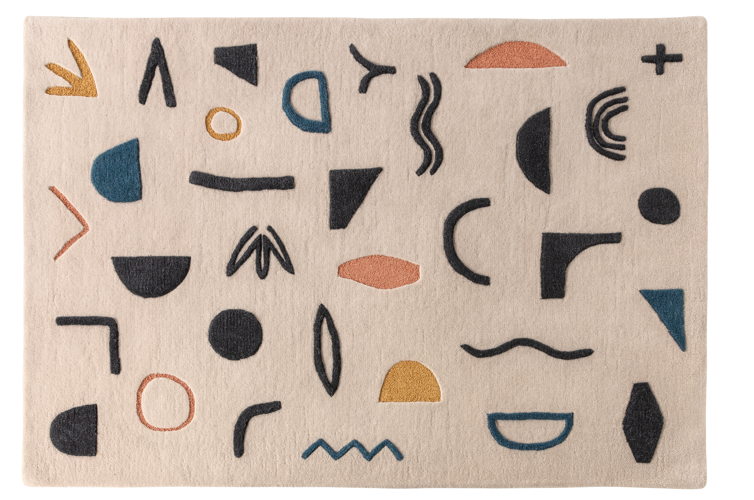Habitat Symbols Patterned Wool Rug 140 x 200 cm, £175