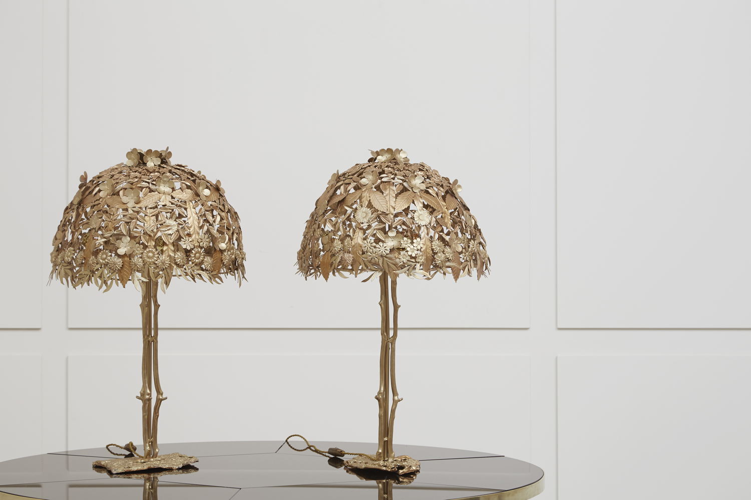 Millefiori Lamps (2021) by Joy de Rohan Chabot, presented by Galerie Chastel-Marechal. Courtesy of Galerie Chastel-Marechal.