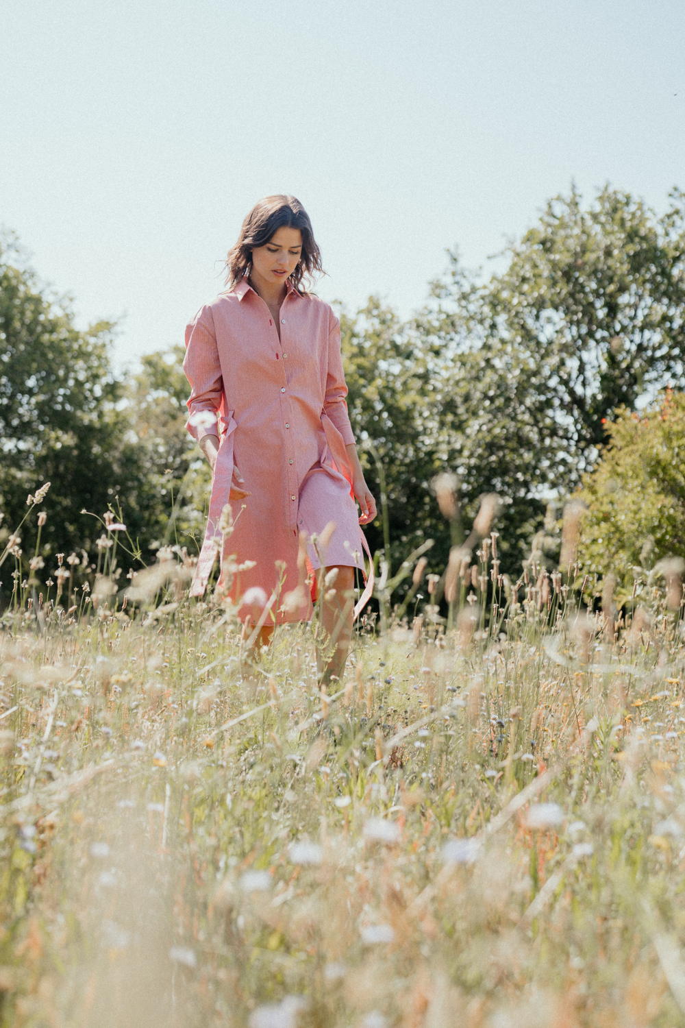 Mardi Editions - Robe Morgane rose et rouge - 165€