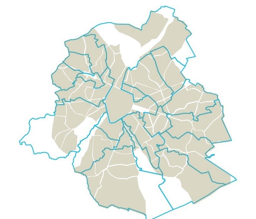 Les 63 mailles bruxelloises