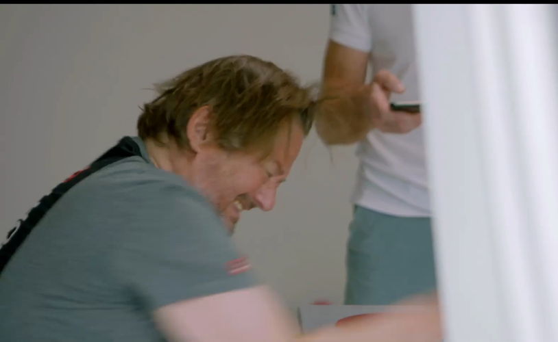 Marc Coucke in de sportkamer