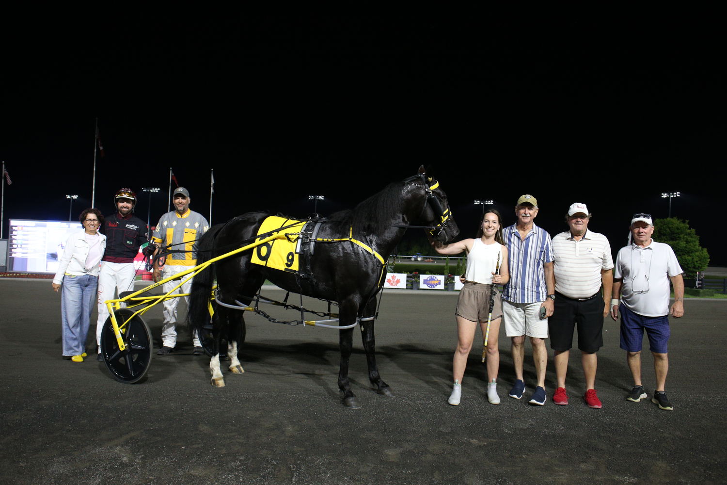 Louprint and connections after winning the third Pepsi North America Cup elimination on June 7, 2025 at Woodbine Mohawk Park (New Image Media)