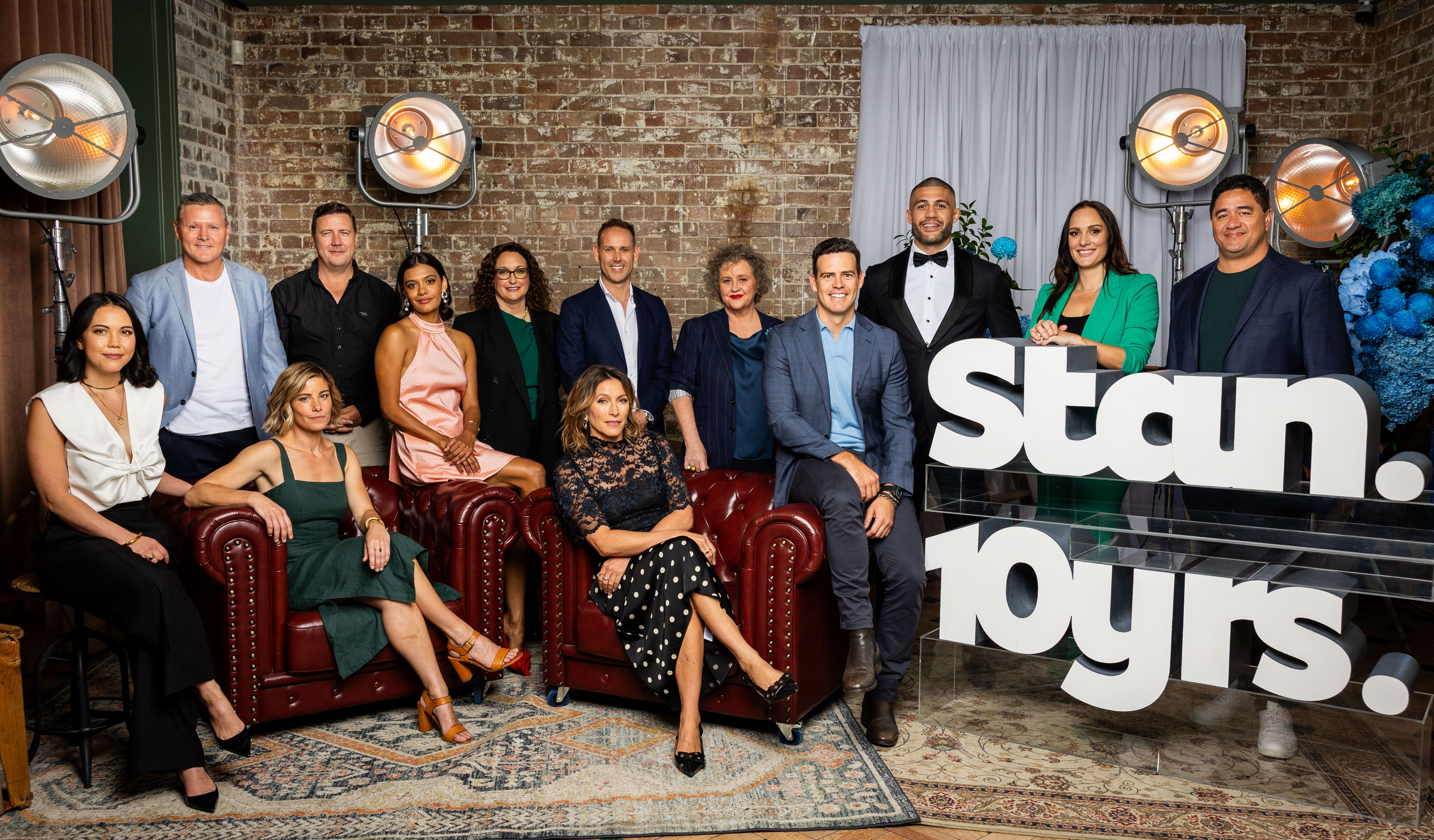 L to R: Natalie Erika James, Matt Burke, Brooke Satchwell, Ben Kimber, Madeleine Madden, Cailah Scobie, Claudia Karvan, Dan Taylor, Amanda Duthie, Michael Atkinson, Tyson Pedro, Renee Gartner, Morgan Turinui.