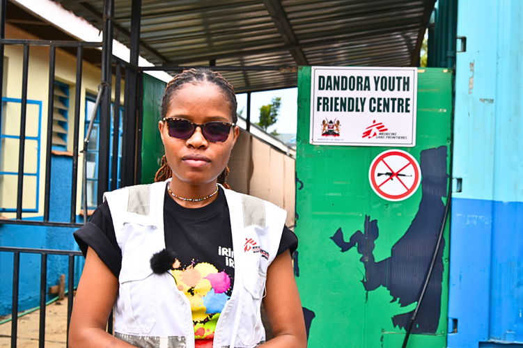 Claire Lungahi, MSF community health educator at the Dandora Youth Friendly Center. Photographer: Lucy Makori | Location: Kenya | Date: 10/01/2024