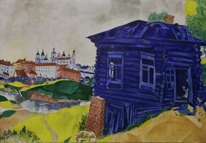 The Blue House, 1920. By Marc Chagall. Part of the Gallery Fischer Degenerate Art Auction in 1939. AKG229086 © akg-images The Blue House, 1920. By Marc Chagall. Part of the Gallery Fischer Degenerate Art Auction in 1939. AKG229086 © akg-images