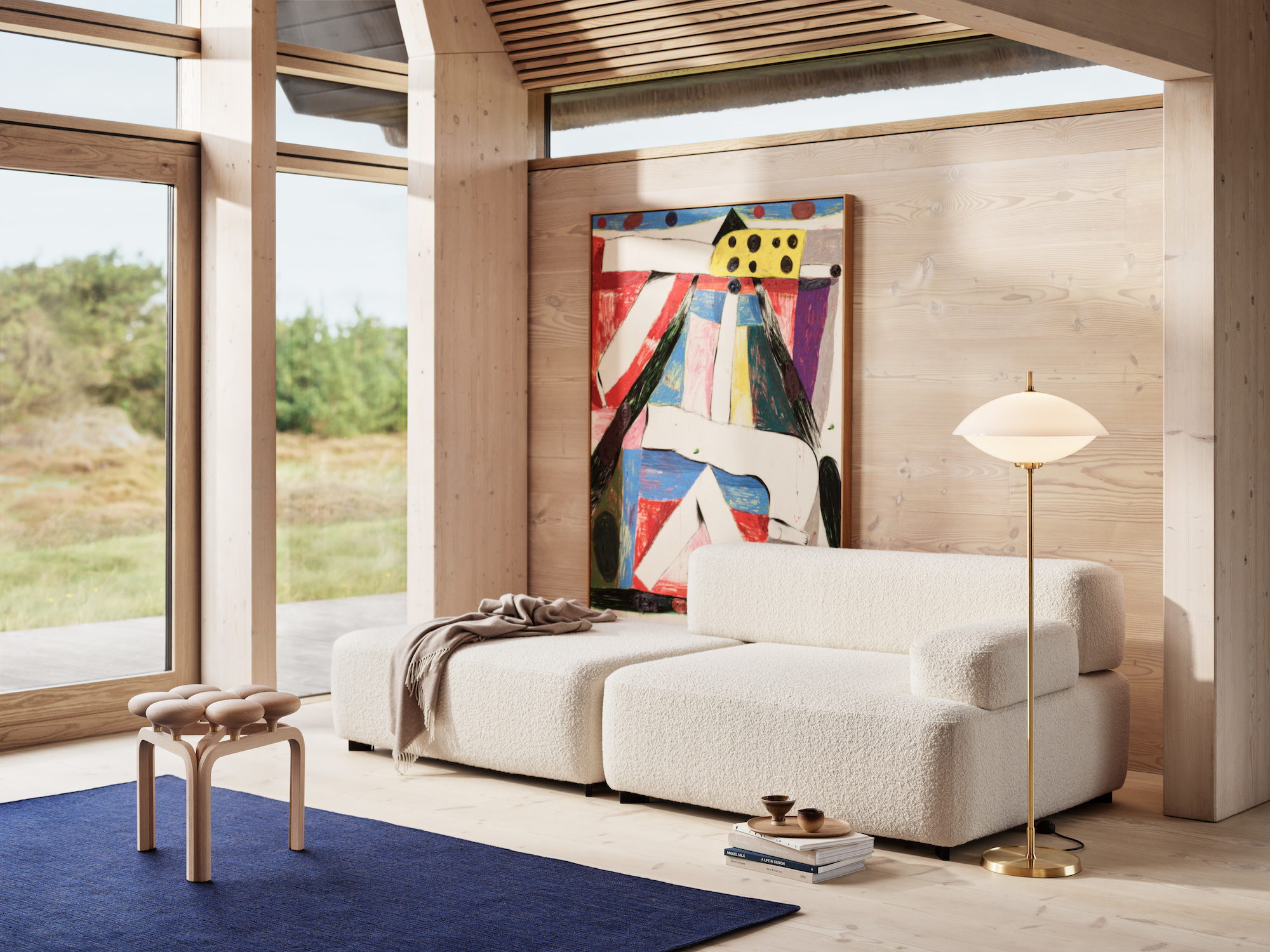 Above - New Utzon stool from Fritz Hansen Above - New Utzon stool from Fritz Hansen