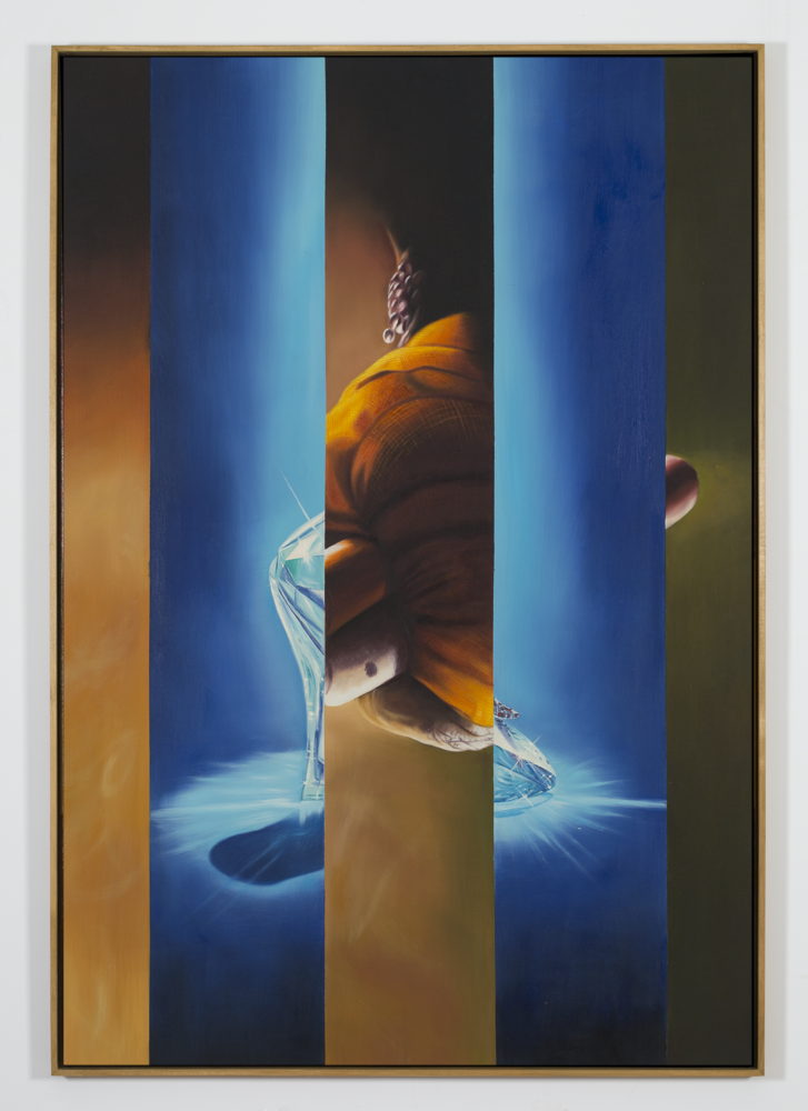 Mike Bouchet, Press (study), 2016. 160x110cm, oil on canvas
