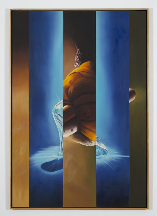 Mike Bouchet, Press (study), 2016. 160x110cm, oil on canvas