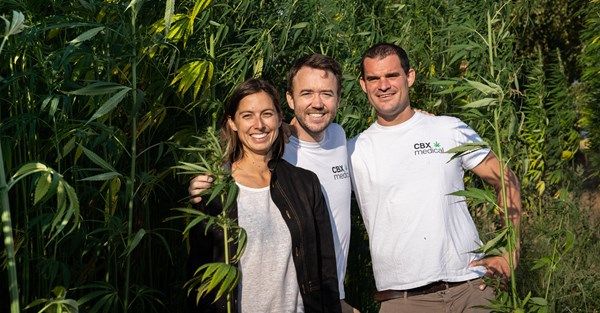 De drie mede-oprichters van CBX Medical: Flora Mer, Lionel Quataert en Jonathan Blondiau.